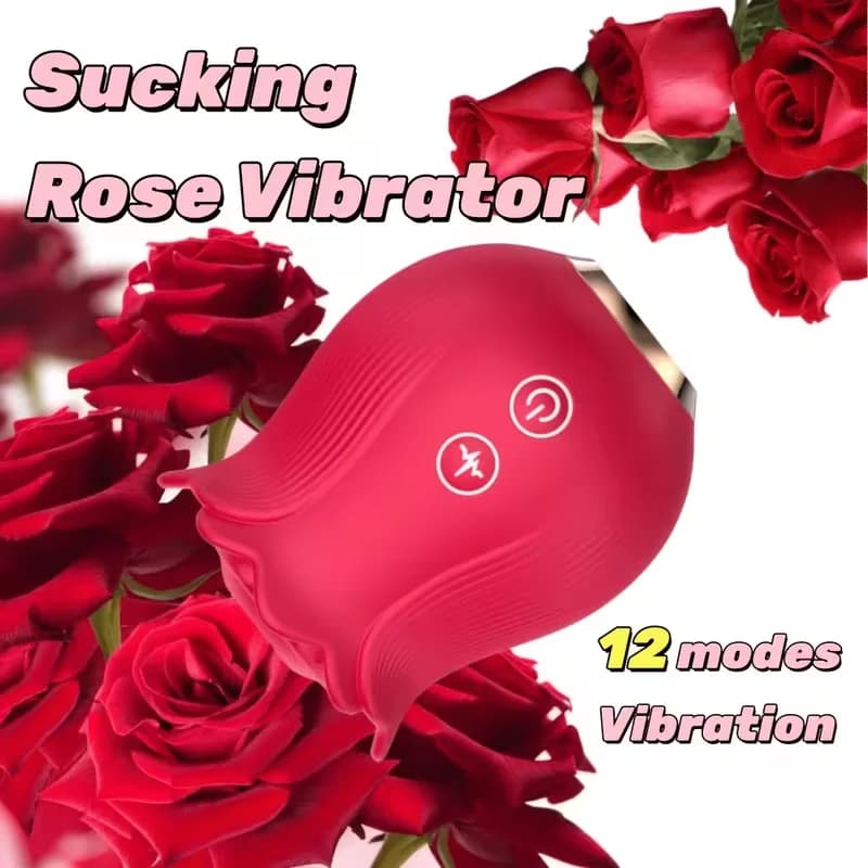 Rose shaped clitoral suction and vibration toy - thumbnail 2