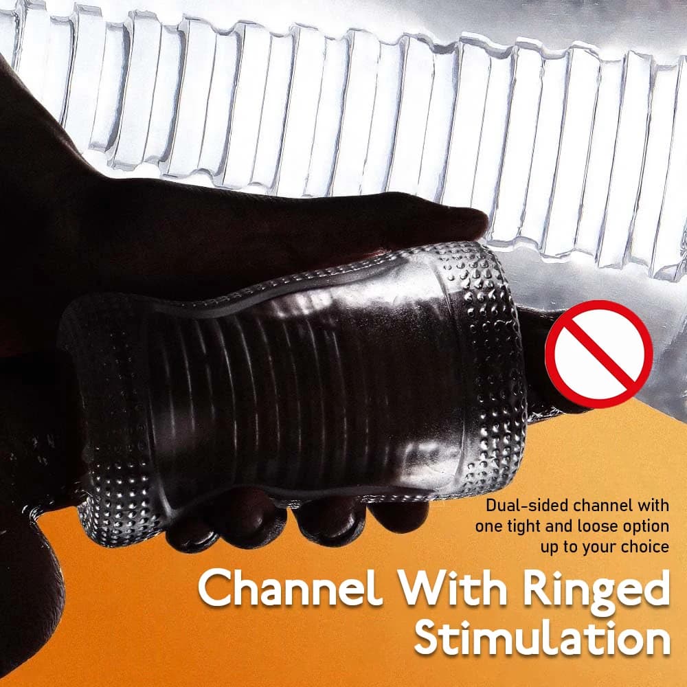 Transparent male masturbator pocket flesh training sleeve - thumbnail 3