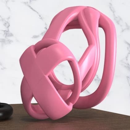 Pink Chastity Cage - image 1
