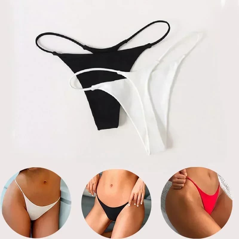 Seamless low-rise thong underwear for women - thumbnail 3