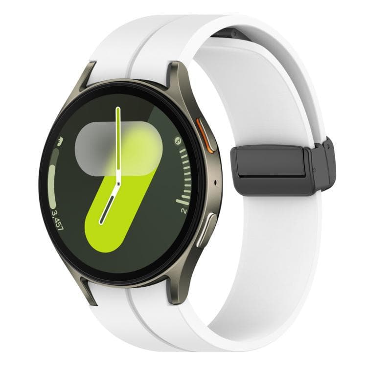 Folding Magnetic Black-clasp Silicone Watch Strap - thumbnail 5