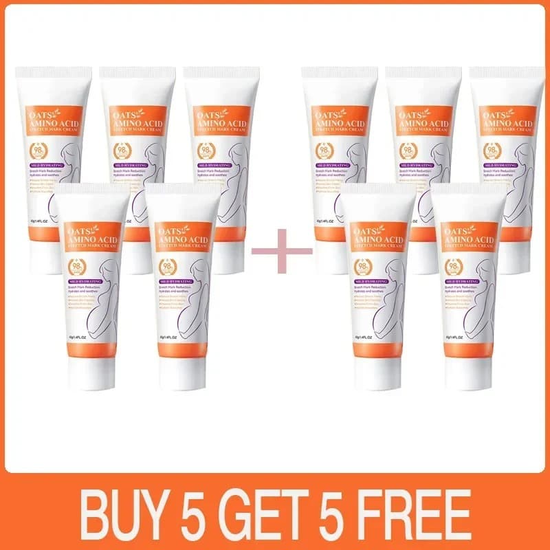 Stretch Marks Removal Cream Light Lines Postpartum Obesity Pregnancy Powerful Fast Absorption - thumbnail 3