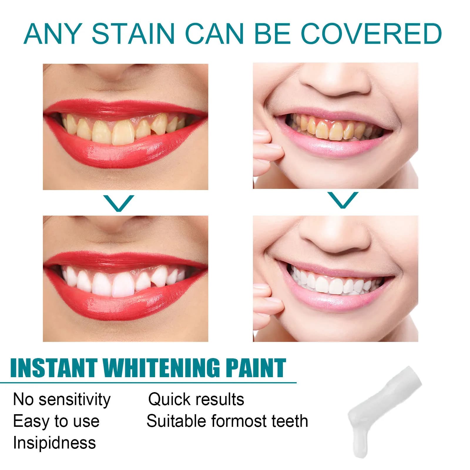 Teeth whitening paint for stain removal - thumbnail 4