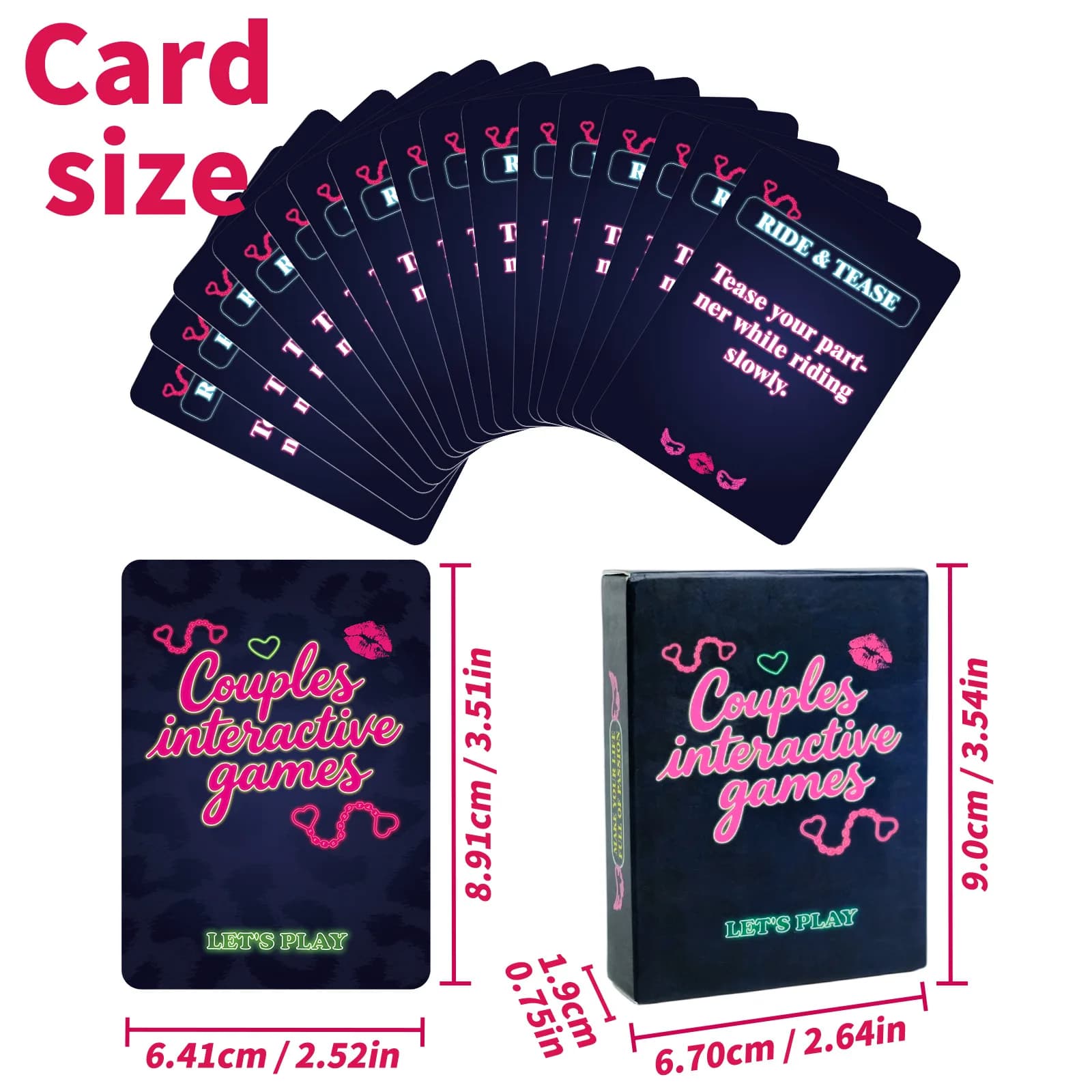 English version couple game cards for adult entertainment - thumbnail 3