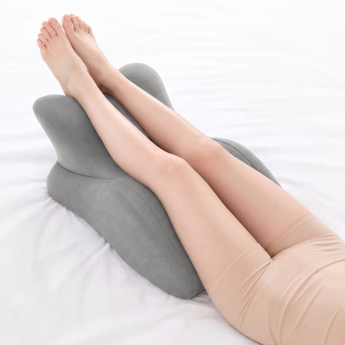 Ergonomic Sex Pillow with Removable Headrest, Grey - thumbnail 5