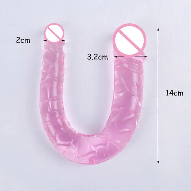 Realistic double-ended dildo for dual stimulation - thumbnail 3