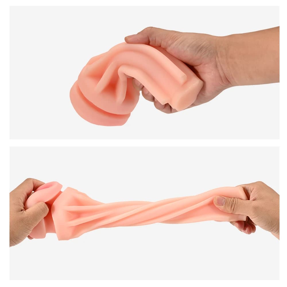Discrete male masturbator with textured internal channel - thumbnail 4