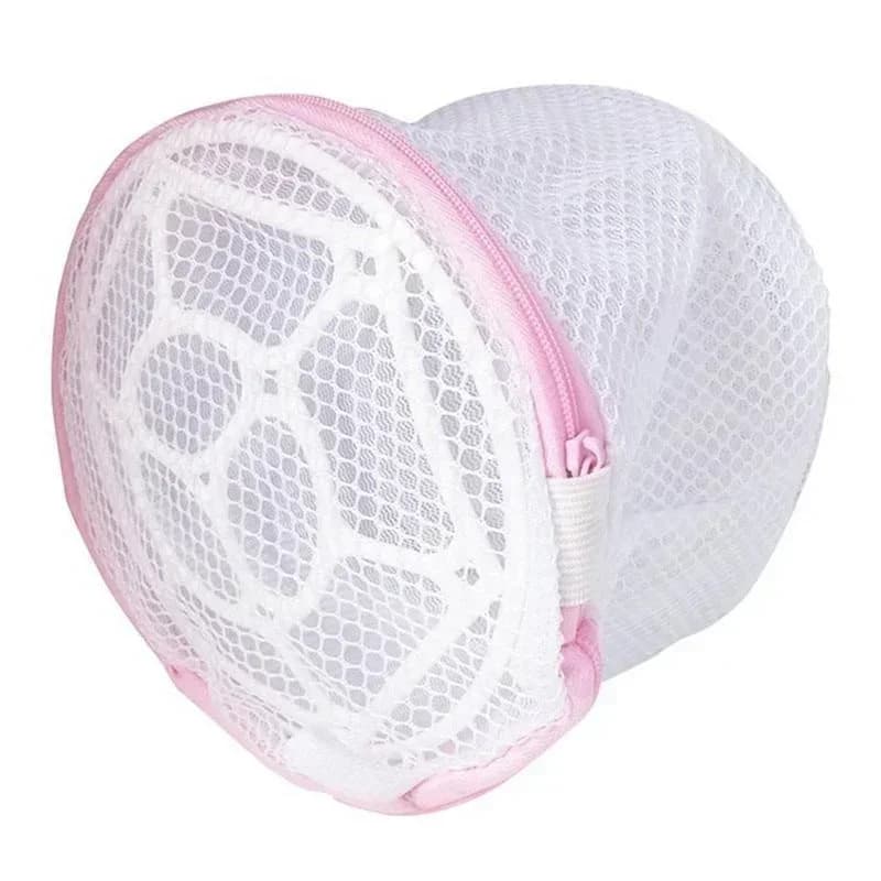 Cotton lingerie washing mesh bag with secure zipper - thumbnail 2