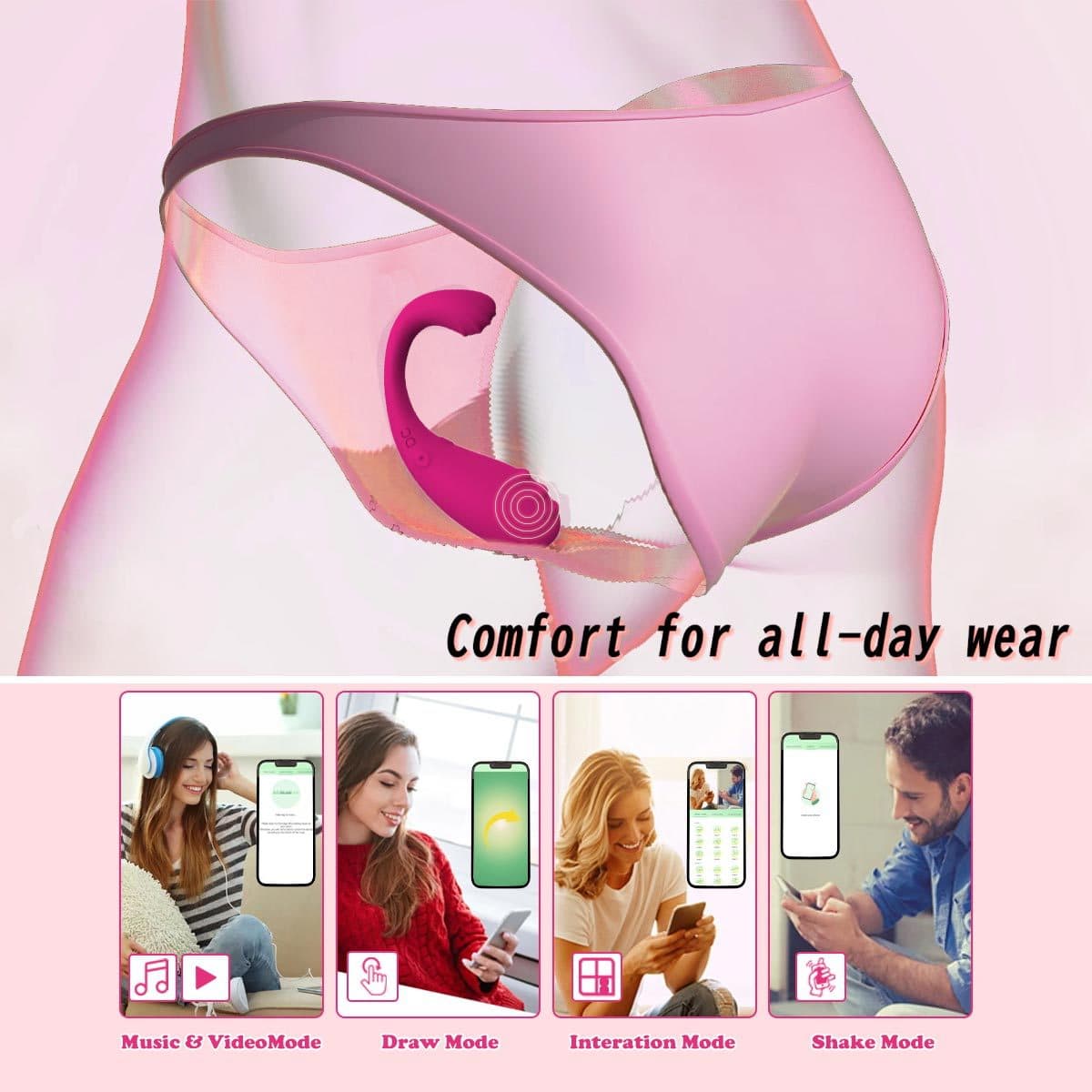 App-Controlled G-Spot Vibrating Egg, 9 Speeds - thumbnail 2