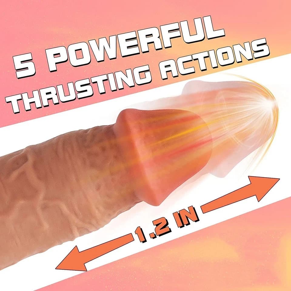 Heated Thrusting & Rotating Dildo, Remote - thumbnail 6