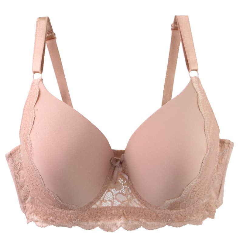 Wire-free French lace bra for fuller cups - thumbnail 3