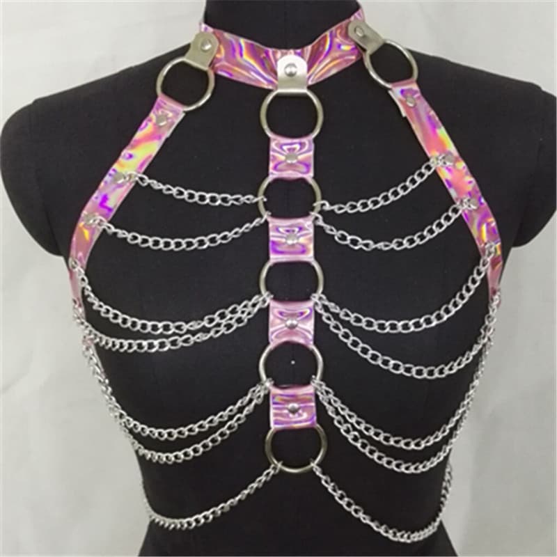 Holographic Chain Body Harness - thumbnail 4