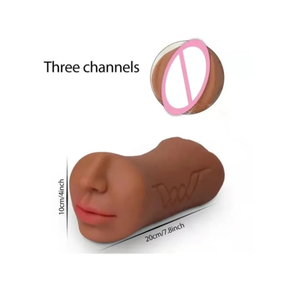 Realistic oral male masturbator in soft TPE - thumbnail 3