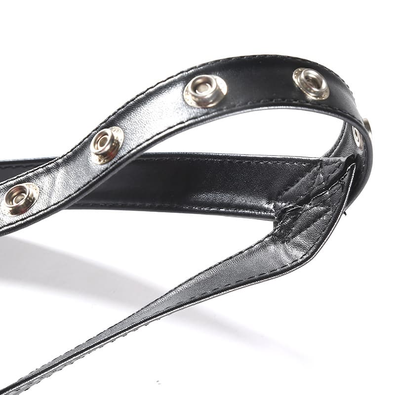 Leather Head Harness with Ring Gag - thumbnail 6