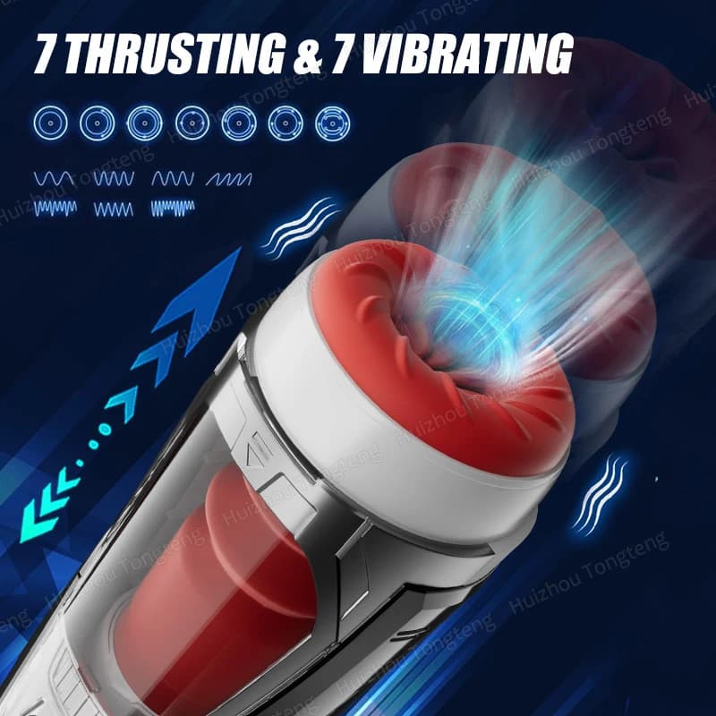 Automatic male masturbator with vibration and suction - thumbnail 3