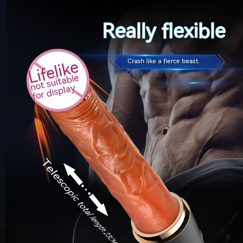 Heated Thrusting Realistic Dildo, Baseball-Bat Case - thumbnail 8