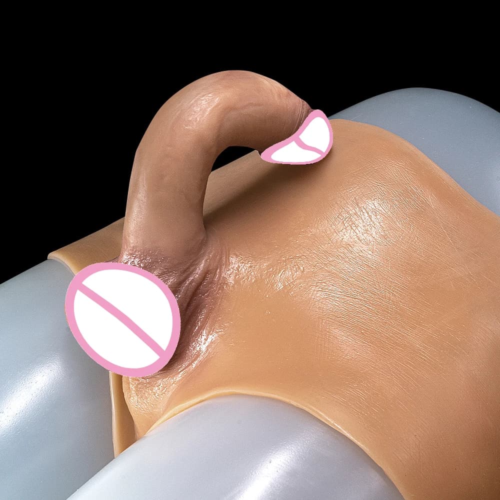 Realistic silicone strap-on dildo with suction base - thumbnail 3