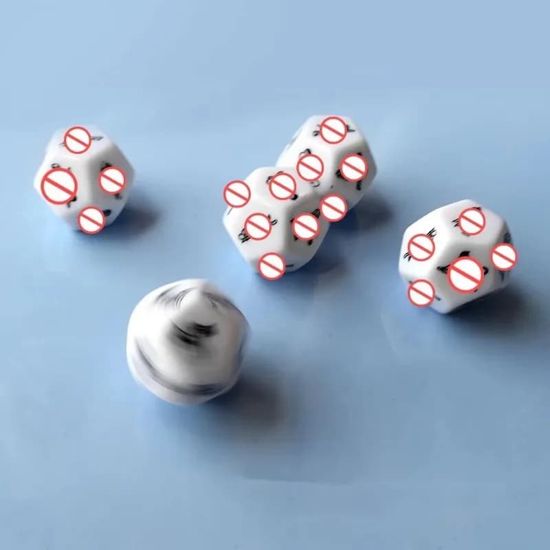 Twelve sided adult game dice for couples - thumbnail 3