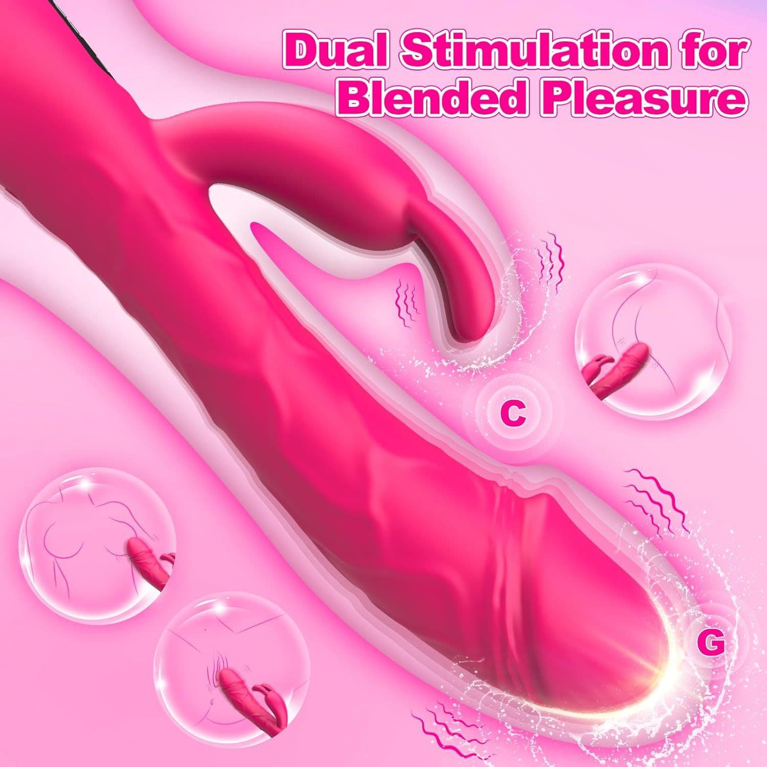 Rabbit Vibrator with Ring Handle - thumbnail 6