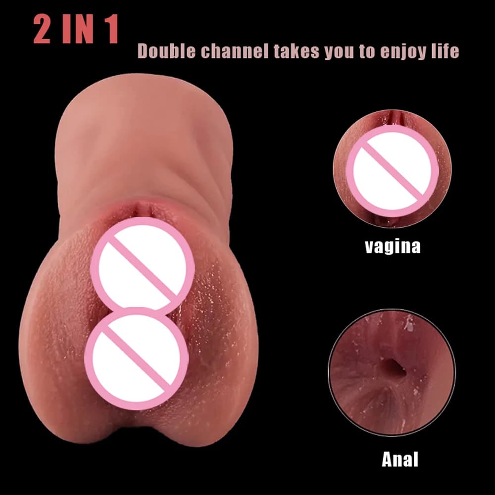 Sex Toys for Men Vagina Male Masturbators Cup Real Pussy Real Vagina Sextoys TPE Adult Product 3D Realistic Masturbator - thumbnail 2