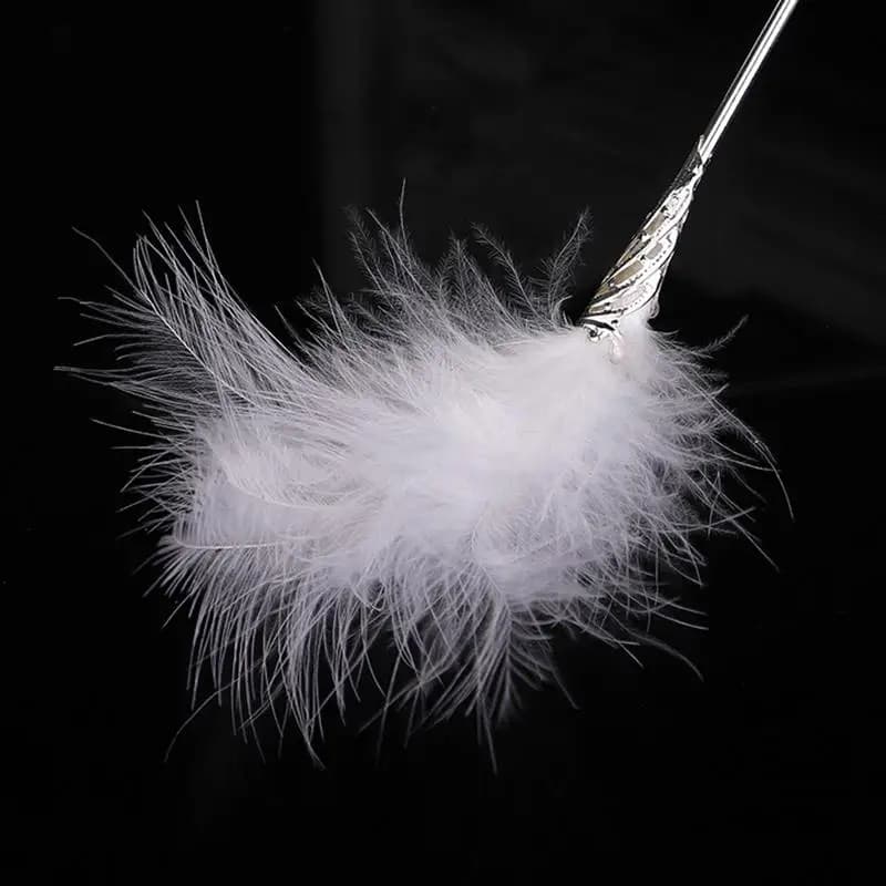 Feather teasing rod for sensory foreplay - thumbnail 5