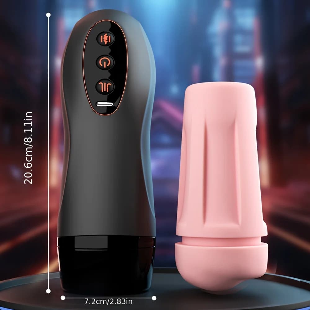 Automatic male masturbator cup with heating and thrusting - thumbnail 4
