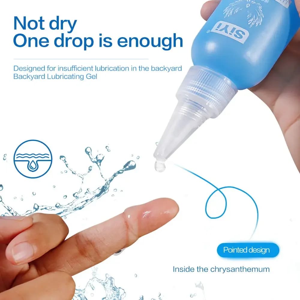 Silky water-based anal lubricant in 50ml bottle - thumbnail 4