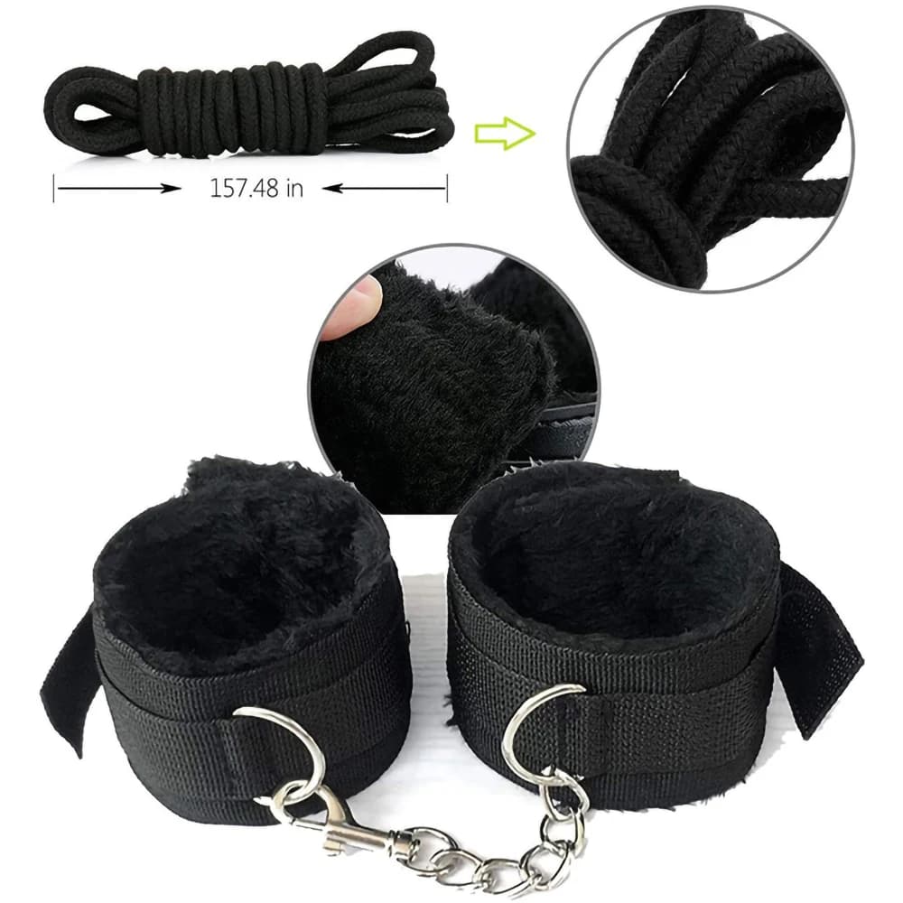 BDSM coupling kit with restraints and plug - thumbnail 4