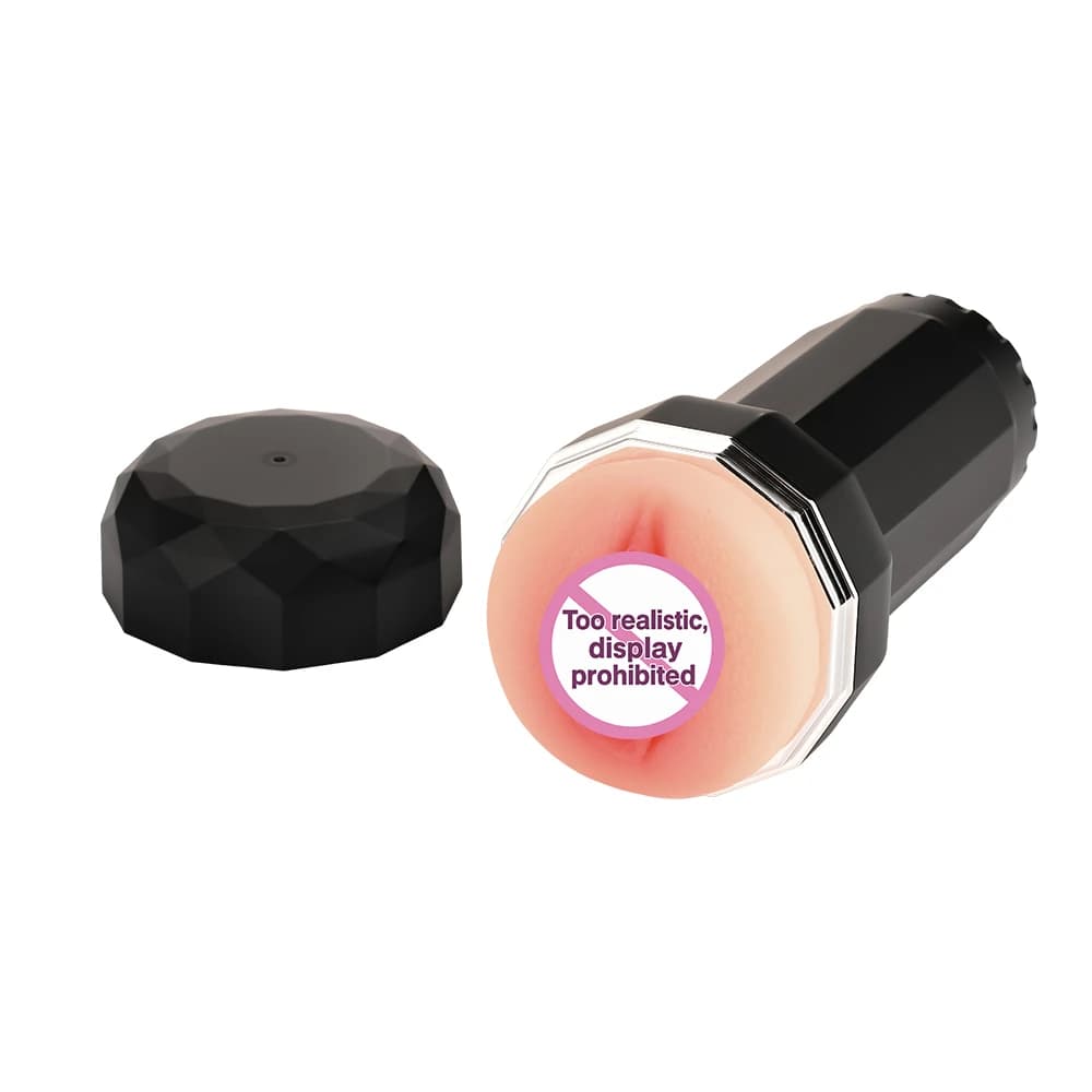 Discrete male masturbator with textured internal channel - thumbnail 2