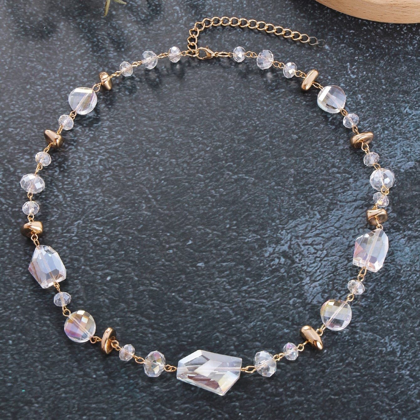 Crystal Pendant Couples' Necklace - thumbnail 7