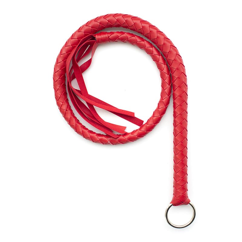 Braided Leather Flogger - thumbnail 5