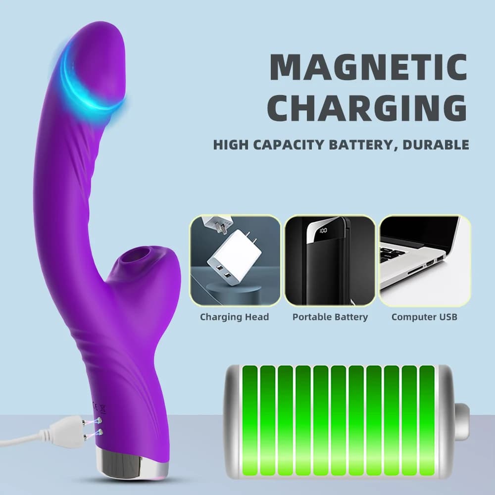Dual stimulation clitoral suction and vibration wand - thumbnail 3