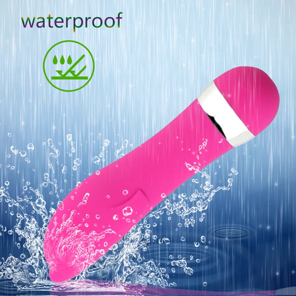 Compact battery-powered wand vibrator for dual stimulation - thumbnail 4