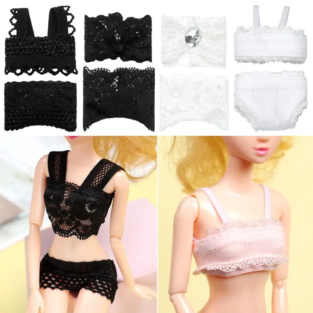 Lace underwear and pajamas clothing set for dolls - image 1