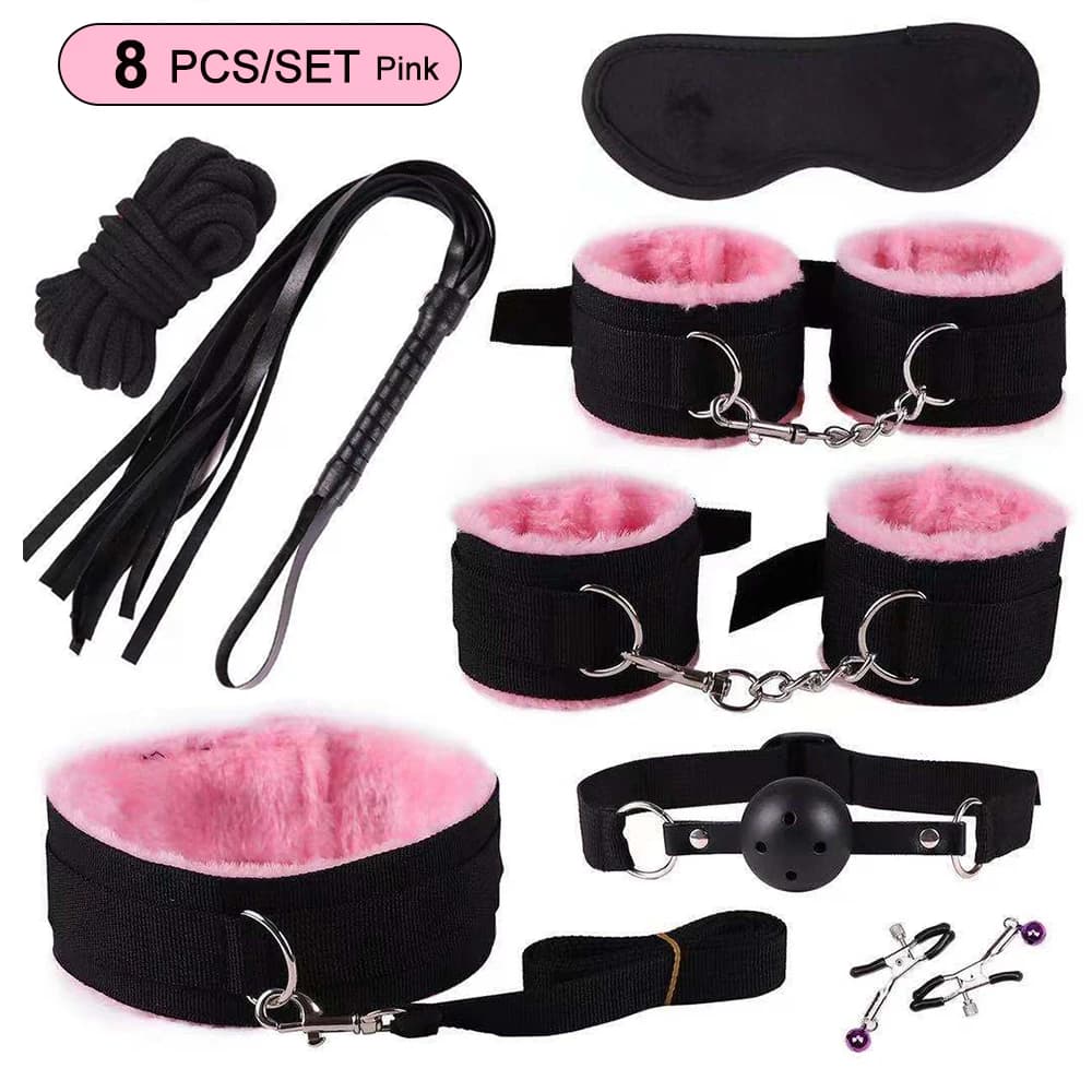 Couples BDSM restraint kit with handcuffs - thumbnail 3