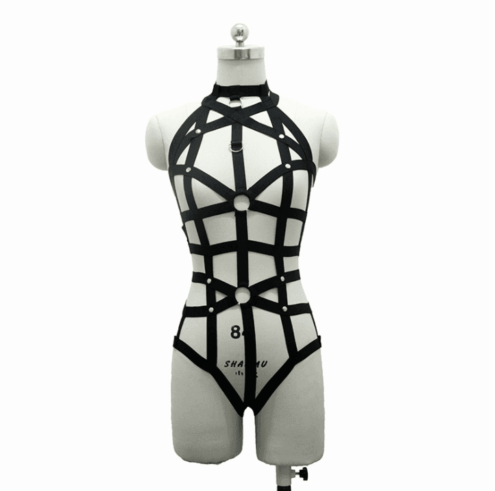 Gothic Harness Garter Set - thumbnail 4