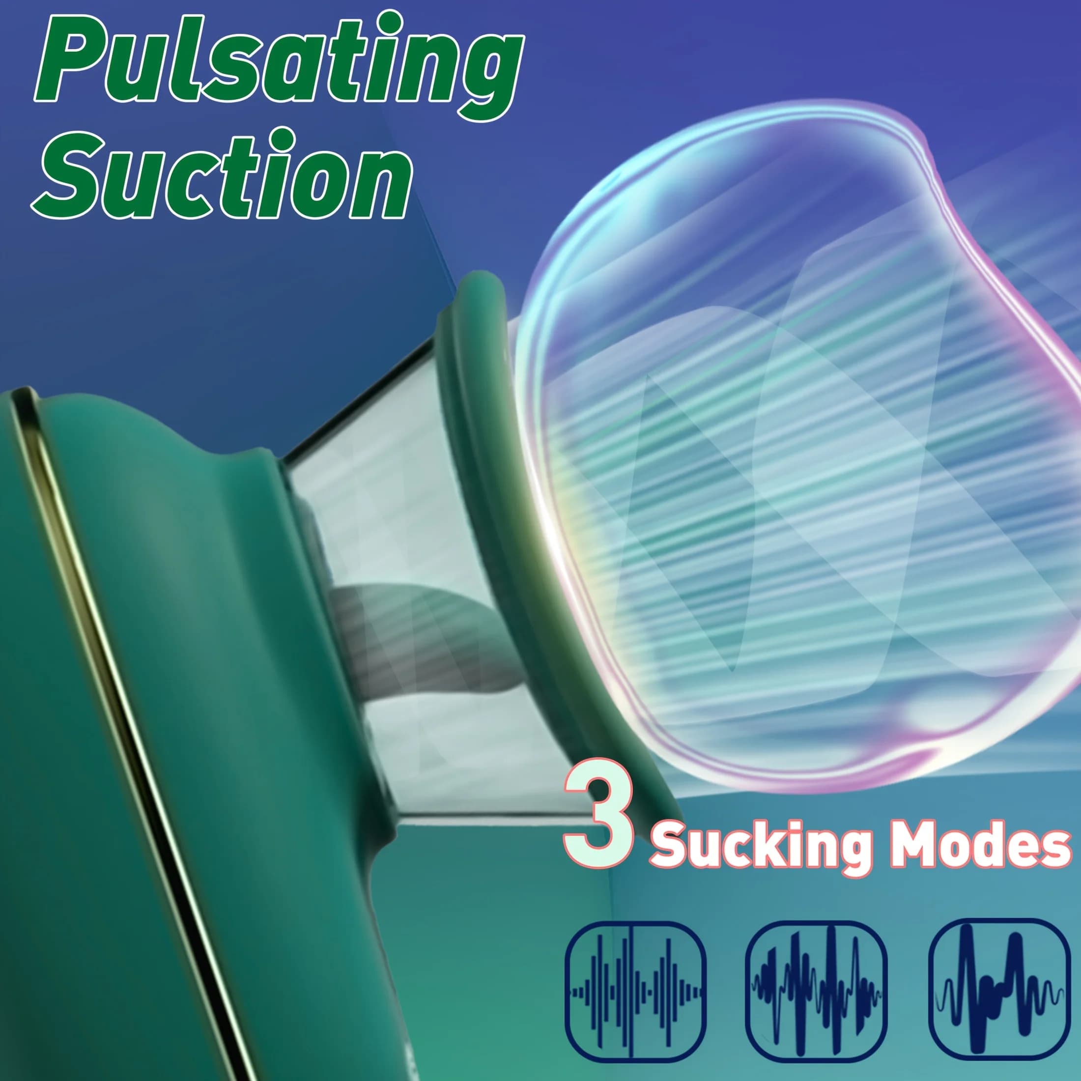 Three in one thrusting, licking, and sucking toy - thumbnail 5