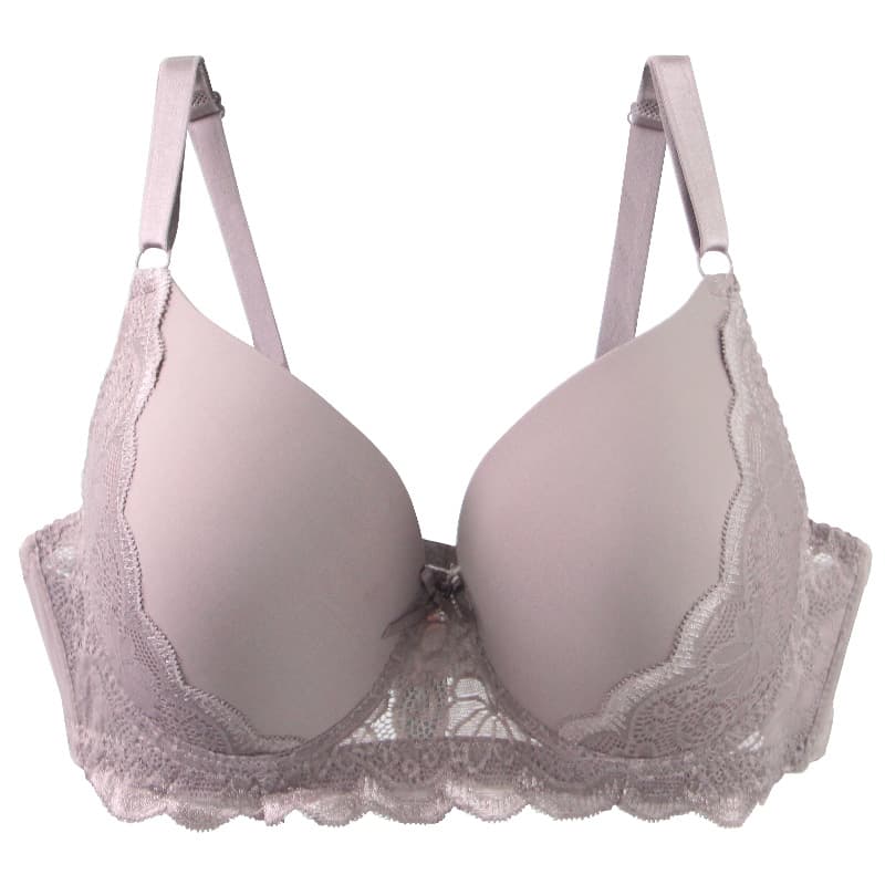 Wire-free French lace bra for fuller cups - thumbnail 5