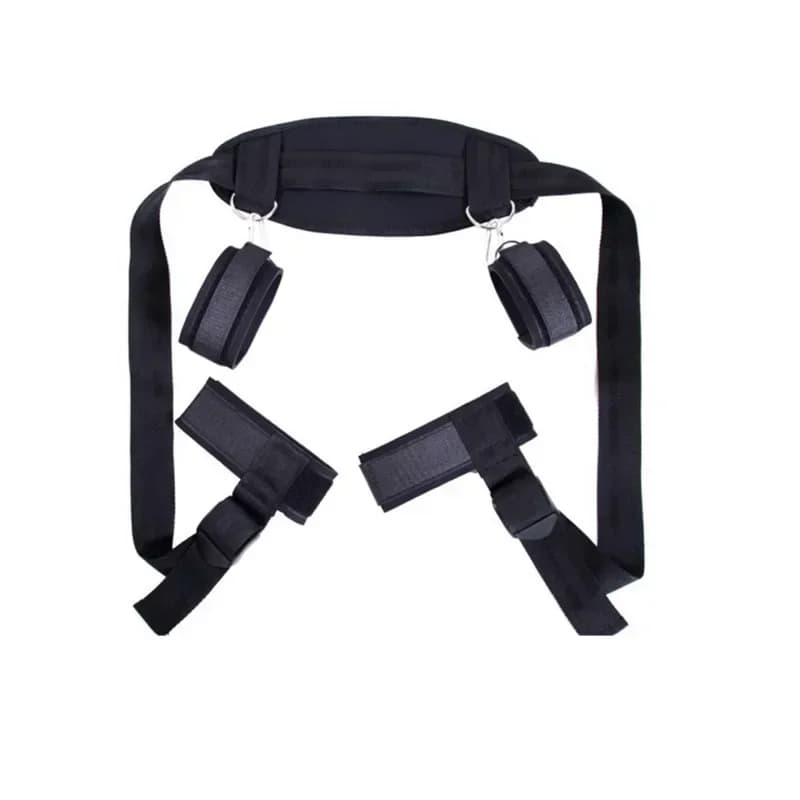 Adjustable bondage handcuffs and ankle straps set - thumbnail 4
