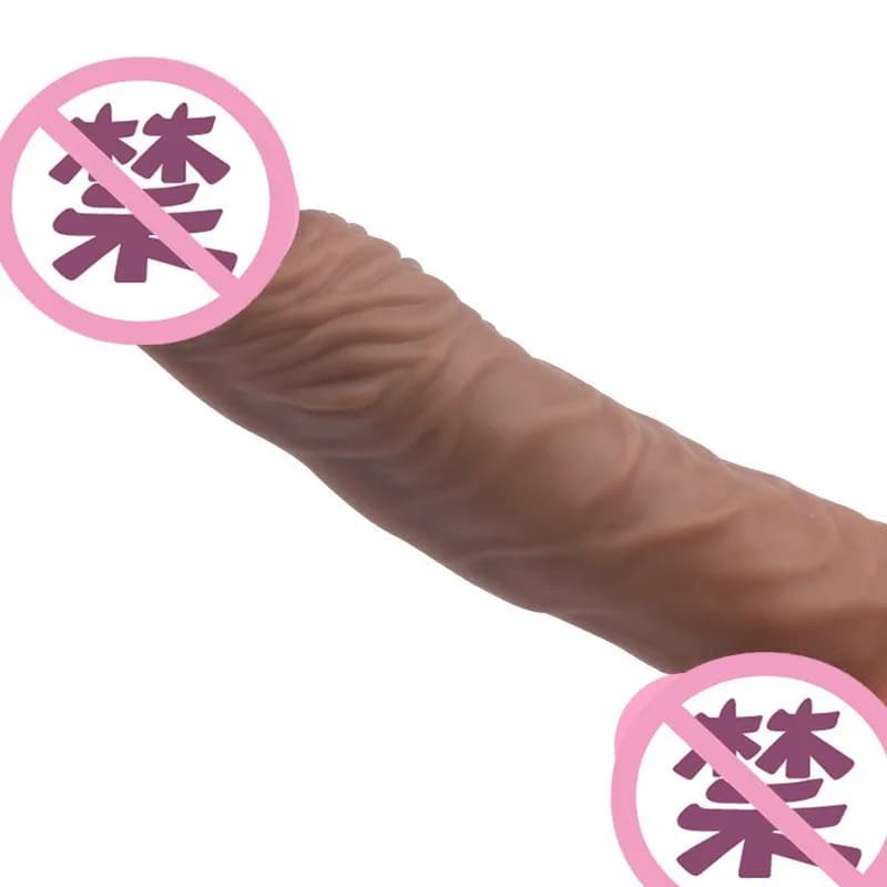 Flexible silicone penis extension sleeve for couples - thumbnail 3