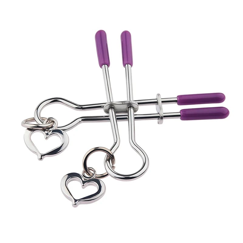 Adjustable silicone nipple clamps for gentle sensory play - thumbnail 4