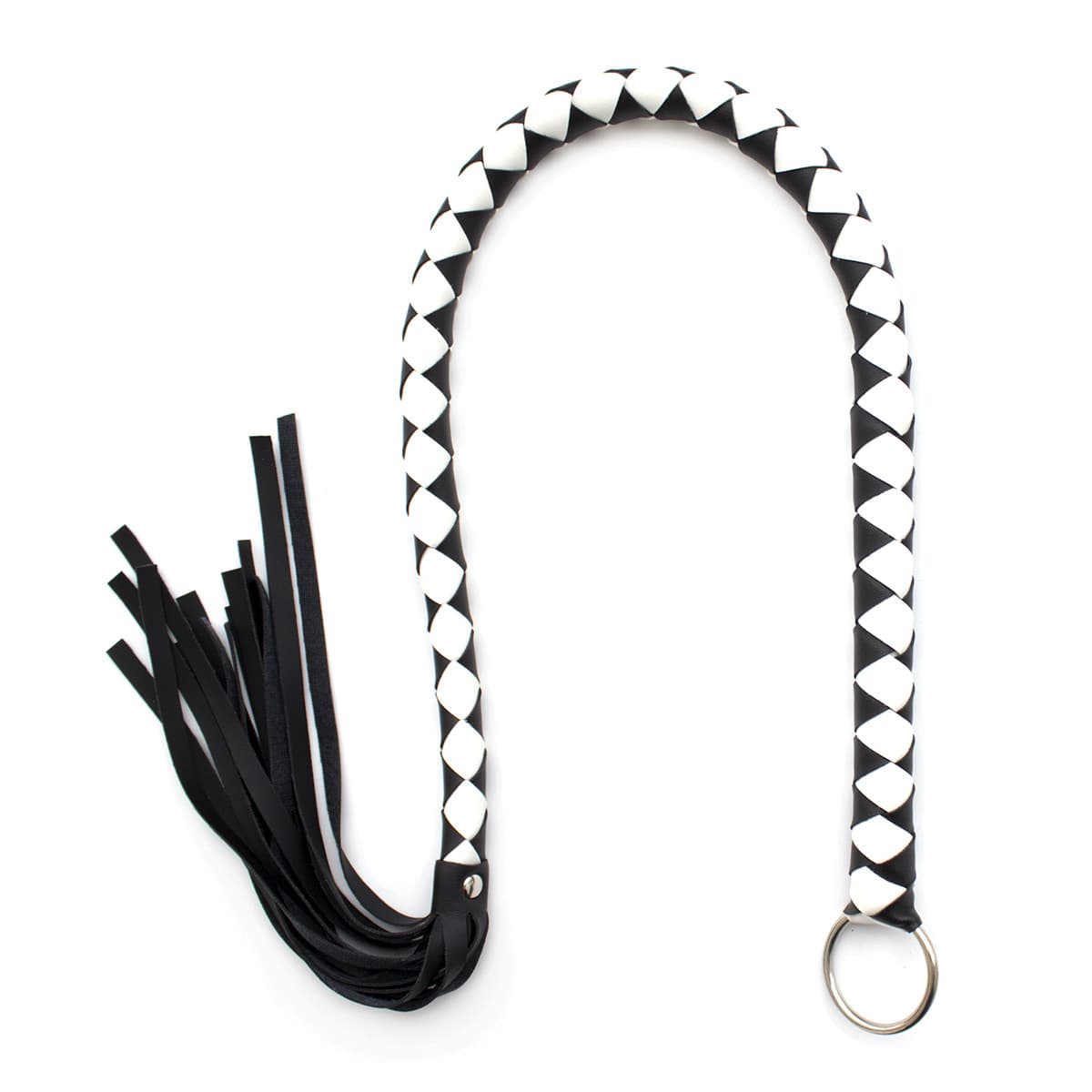 Braided Leather Flogger - thumbnail 6