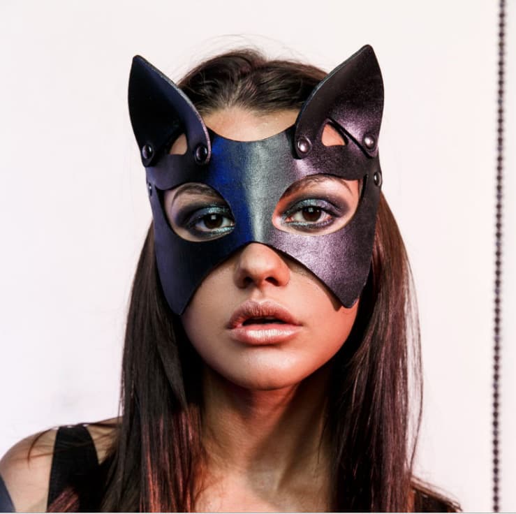 Leather Cat Mask - thumbnail 3