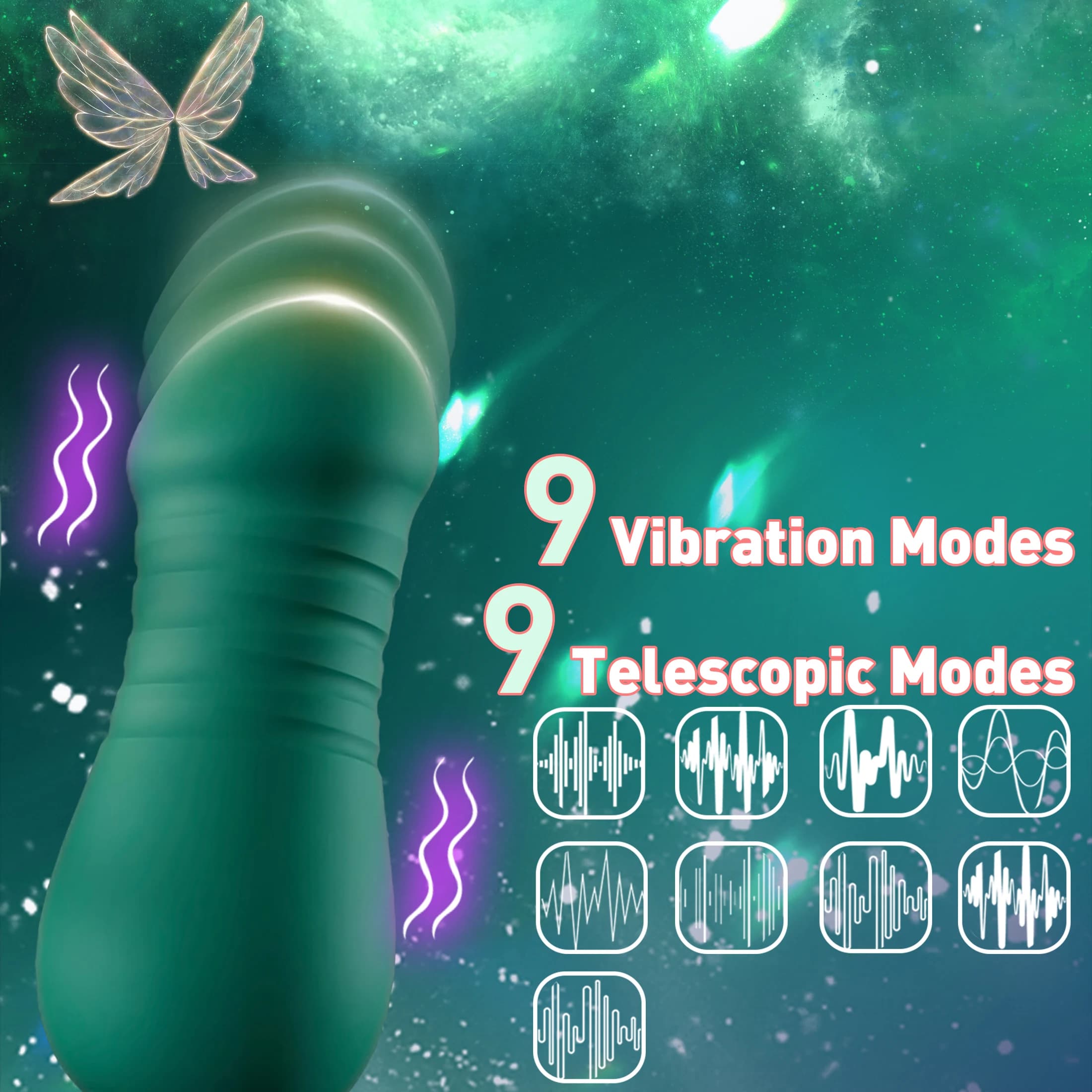 Three in one thrusting, licking, and sucking toy - thumbnail 3