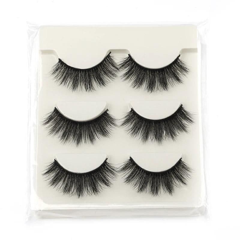 Faux mink cat eye half lashes, winged end - image 1