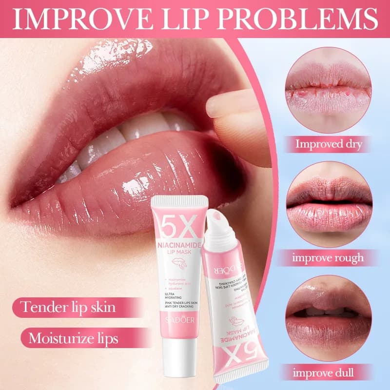Remove Dark Lip Balm Lightening Melanin Mask Gloss Exfoliating Lip Pink Treatment Reduce Lip Lines Improve Dryness Moisturizing - thumbnail 4