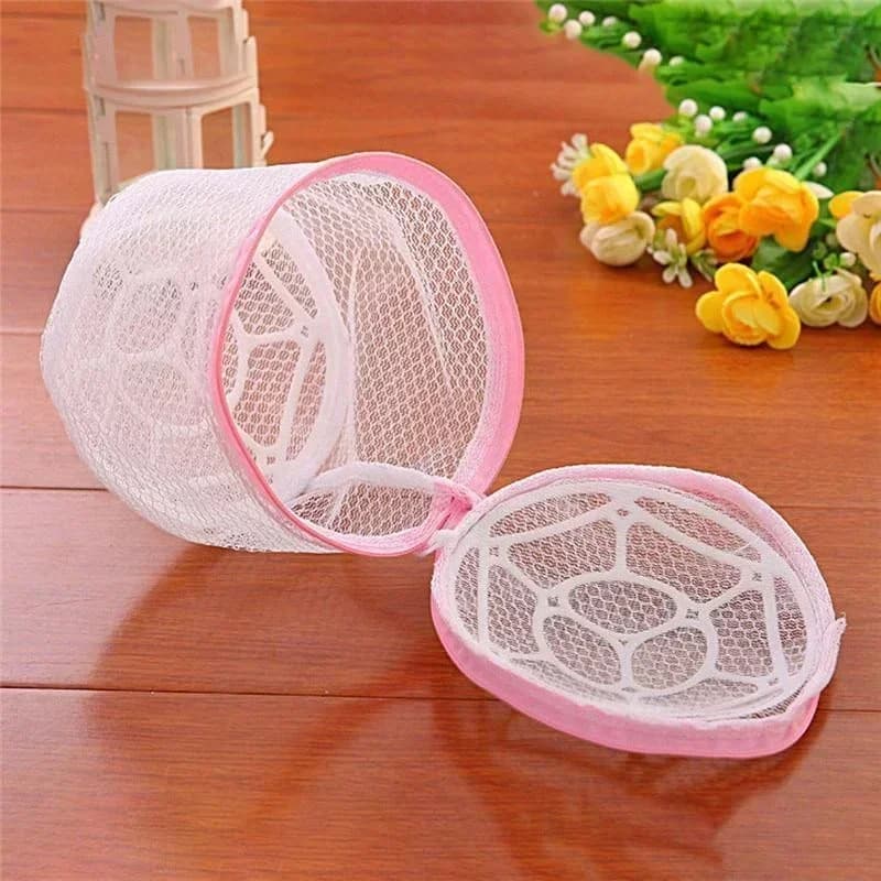 Cotton lingerie washing mesh bag with secure zipper - thumbnail 5
