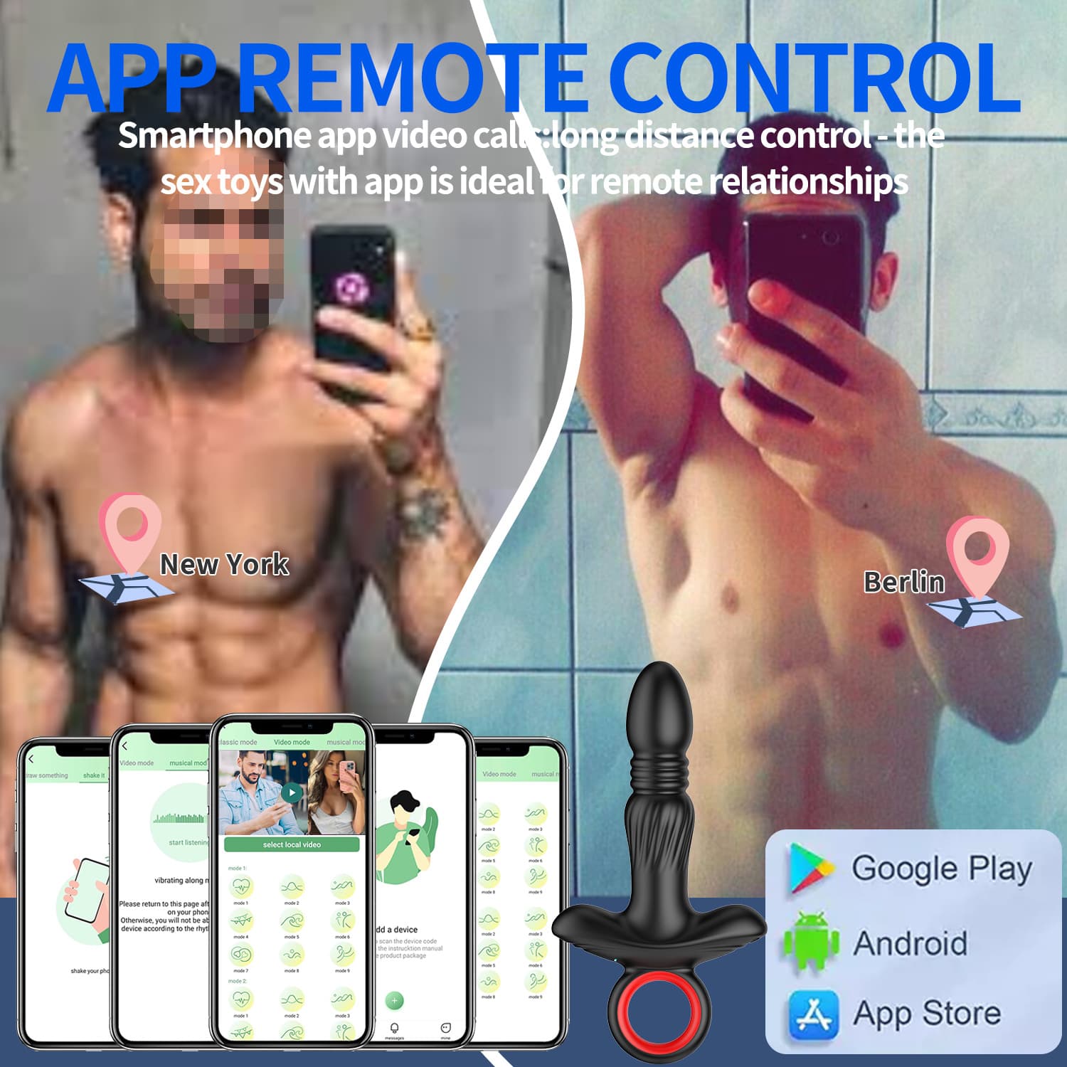 App-Controlled Prostate Plug with Ring - thumbnail 3
