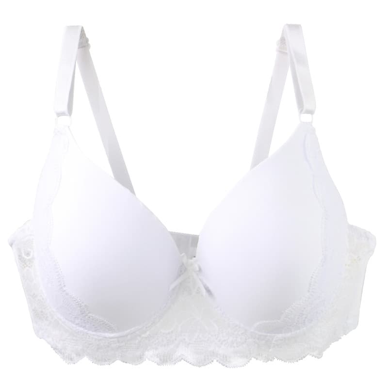 Wire-free French lace bra for fuller cups - thumbnail 2