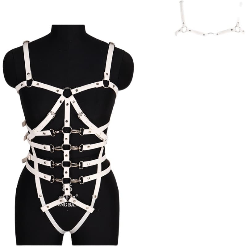 Leather Body Cage Harness - thumbnail 5